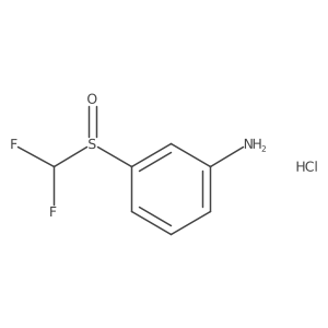 3-Difluoromethanesulfinylaniline hydrochloride结构式