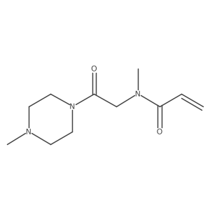 N-Methyl-N-[2-(4-methylpiperazin-1-yl)-2-oxoethyl]prop-2-enamide结构式
