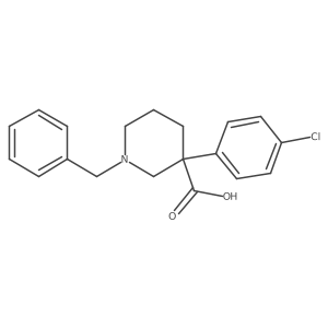 1-Benzyl-3-(4-chlorophenyl)-piperidine-3-carboxylic acid Structure