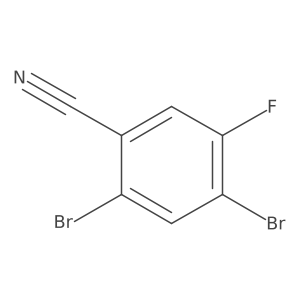 2,4-Dibromo-5-fluorobenzonitrile结构式