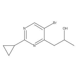 (2S)-1-(5-bromo-2-cyclopropylpyrimidin-4-yl)propan-2-ol Structure