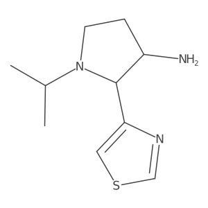 1-(Propan-2-yl)-2-(1,3-thiazol-4-yl)pyrrolidin-3-amine结构式