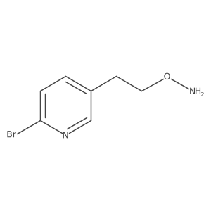 O-[2-(6-bromopyridin-3-yl)ethyl]hydroxylamine结构式