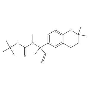 tert-butyl N-[2-(2,2-dimethyl-3,4-dihydro-2H-1-benzopyran-6-yl)-1-oxopropan-2-yl]-N-methylcarbamate Structure