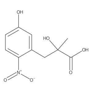2-Hydroxy-3-(5-hydroxy-2-nitrophenyl)-2-methylpropanoic acid结构式
