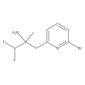 3-(6-Bromopyridin-2-yl)-1,1-difluoro-2-methylpropan-2-amine结构式