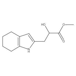 methyl 2-hydroxy-3-(4,5,6,7-tetrahydro-1H-indol-2-yl)propanoate结构式