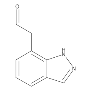 2-(1H-indazol-7-yl)acetaldehyde结构式