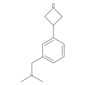 {[3-(Azetidin-3-yl)phenyl]methyl}dimethylamine Structure