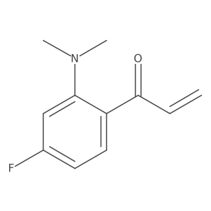 1-[2-(Dimethylamino)-4-fluorophenyl]prop-2-en-1-one Structure