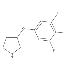 3-(3,4,5-Trifluorophenoxy)pyrrolidine结构式