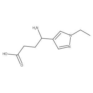 4-amino-4-(1-ethyl-1H-pyrazol-4-yl)butanoic acid Structure