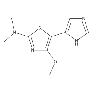 5-(1H-imidazol-4-yl)-4-methoxy-N,N-dimethyl-1,3-thiazol-2-amine Structure