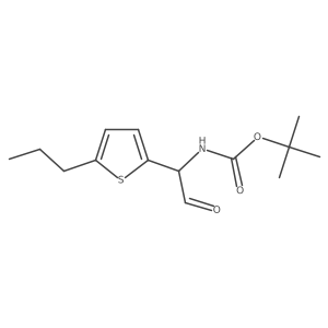 tert-butyl N-[2-oxo-1-(5-propylthiophen-2-yl)ethyl]carbamate Structure