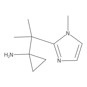 1-[2-(1-methyl-1H-imidazol-2-yl)propan-2-yl]cyclopropan-1-amine结构式
