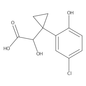 2-[1-(5-Chloro-2-hydroxyphenyl)cyclopropyl]-2-hydroxyacetic acid结构式