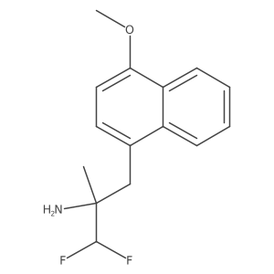 1,1-Difluoro-3-(4-methoxynaphthalen-1-yl)-2-methylpropan-2-amine Structure