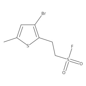 2-(3-Bromo-5-methylthiophen-2-yl)ethane-1-sulfonyl fluoride结构式