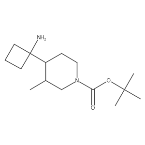 Tert-butyl 4-(1-aminocyclobutyl)-3-methylpiperidine-1-carboxylate Structure