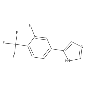 4-(3-Fluoro-4-(trifluoromethyl)phenyl)-1H-imidazole Structure