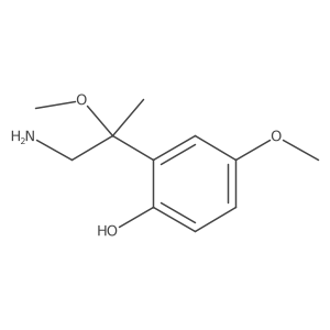 2-(1-Amino-2-methoxypropan-2-yl)-4-methoxyphenol Structure