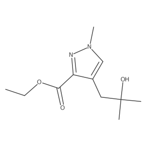 ethyl 4-(2-hydroxy-2-methylpropyl)-1-methyl-1H-pyrazole-3-carboxylate Structure