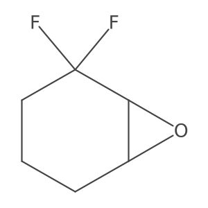 (1S,6S)-2,2-Difluoro-7-oxabicyclo[4.1.0]heptane Structure