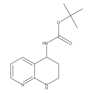 Tert-butyl N-(1,2,3,4-tetrahydro-1,8-naphthyridin-4-yl)carbamate Structure