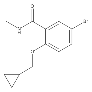 5-Bromo-2-(cyclopropylmethoxy)-N-methylbenzamide Structure