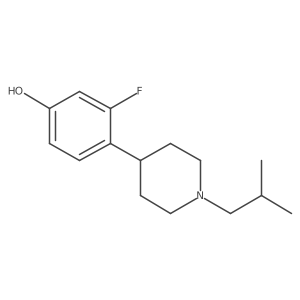 3-Fluoro-4-(1-isobutylpiperidin-4-yl)phenol Structure