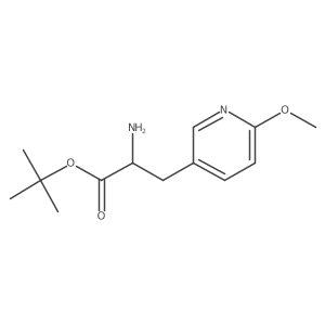 tert-butyl (2S)-2-amino-3-(6-methoxypyridin-3-yl)propanoate结构式