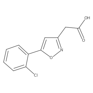 2-[5-(2-Chlorophenyl)-1,2-oxazol-3-yl]acetic acid结构式