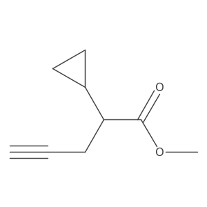 Methyl2-cyclopropylpent-4-ynoate Structure