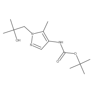 tert-butyl N-[1-(2-hydroxy-2-methylpropyl)-5-methyl-1H-pyrazol-4-yl]carbamate Structure