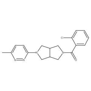 3-[5-(2-Chlorobenzoyl)-octahydropyrrolo[3,4-c]pyrrol-2-yl]-6-methylpyridazine Structure