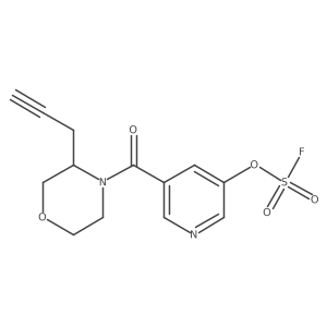 4-(5-Fluorosulfonyloxypyridine-3-carbonyl)-3-prop-2-ynylmorpholine Structure