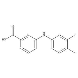 4-[(3-Fluoro-4-methylphenyl)amino]pyrimidine-2-carboxylic acid Structure
