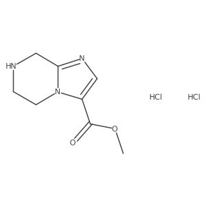 Methyl 5,6,7,8-tetrahydroimidazo[1,2-a]pyrazine-3-carboxylate;dihydrochloride Structure