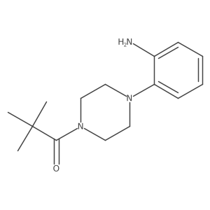1-[4-(2-Aminophenyl)piperazin-1-yl]-2,2-dimethylpropan-1-one结构式
