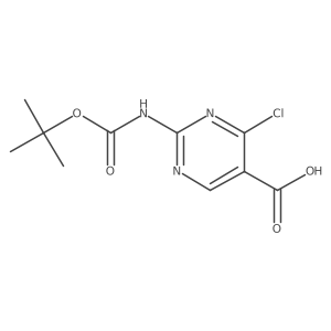 2-{[(Tert-butoxy)carbonyl]amino}-4-chloropyrimidine-5-carboxylic acid Structure