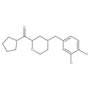 4-[(3,4-Dichlorophenyl)methyl]-2-(pyrrolidine-1-carbonyl)morpholine结构式
