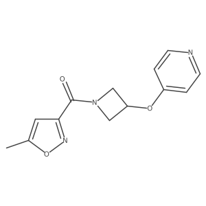 4-{[1-(5-Methyl-1,2-oxazole-3-carbonyl)azetidin-3-yl]oxy}pyridine Structure