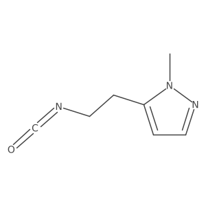 5-(2-isocyanatoethyl)-1-methyl-1H-pyrazole Structure