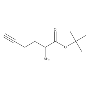 tert-butyl (2R)-2-aminohex-5-ynoate结构式