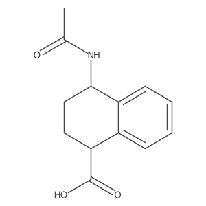 4-Acetamido-1,2,3,4-tetrahydronaphthalene-1-carboxylic acid结构式
