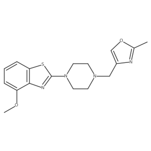 4-Methoxy-2-{4-[(2-methyl-1,3-oxazol-4-yl)methyl]piperazin-1-yl}-1,3-benzothiazole Structure