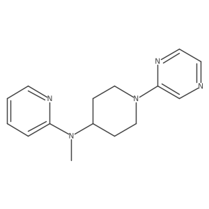 N-methyl-N-[1-(pyrazin-2-yl)piperidin-4-yl]pyridin-2-amine结构式