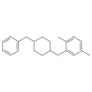 2,5-Dimethyl-3-({1-[(pyridin-2-yl)methyl]piperidin-4-yl}oxy)pyrazine结构式