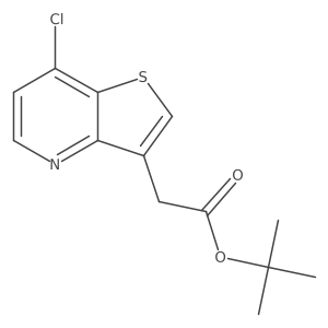 tert-Butyl 2-(7-chlorothieno[3,2-b]pyridin-3-yl)acetate Structure