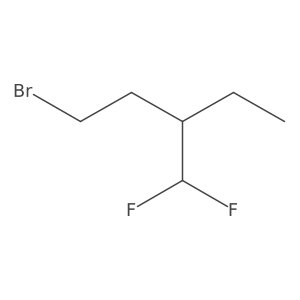 1-Bromo-3-(difluoromethyl)pentane Structure